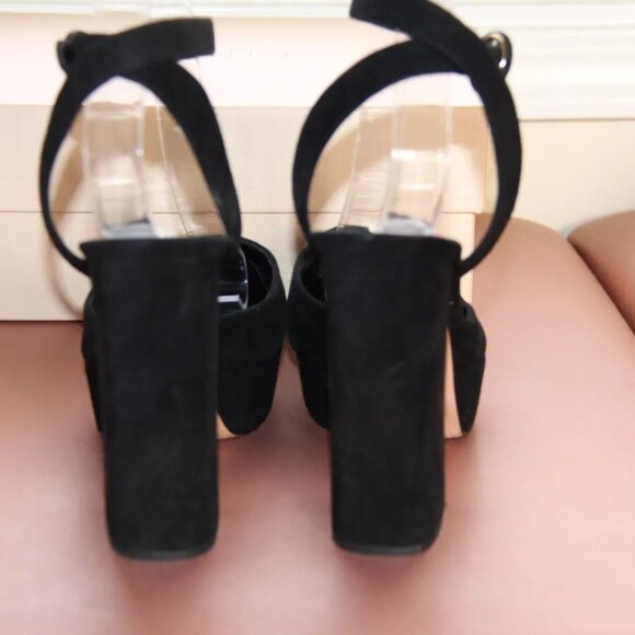 ❤️ $695 Alexandre Birman Vita Platform Suede Ankle Strap Pump; 39.5 - Picture 9 of 10